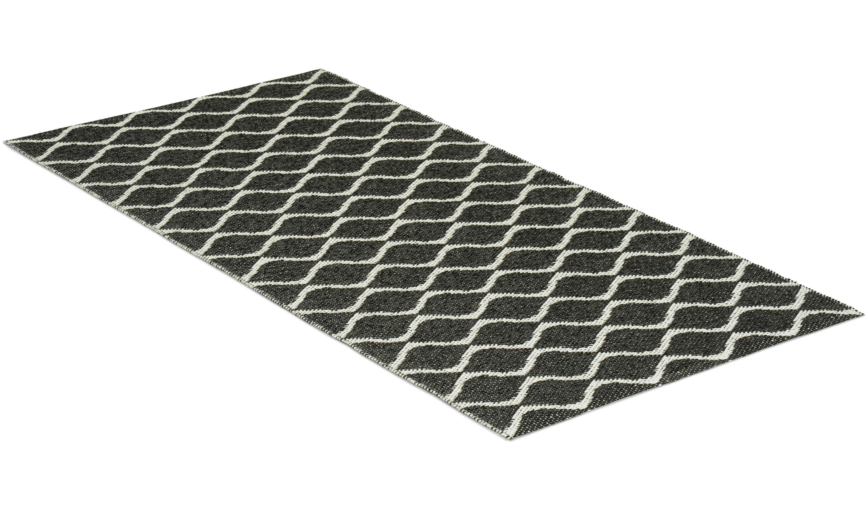 Wave svart - plastteppe