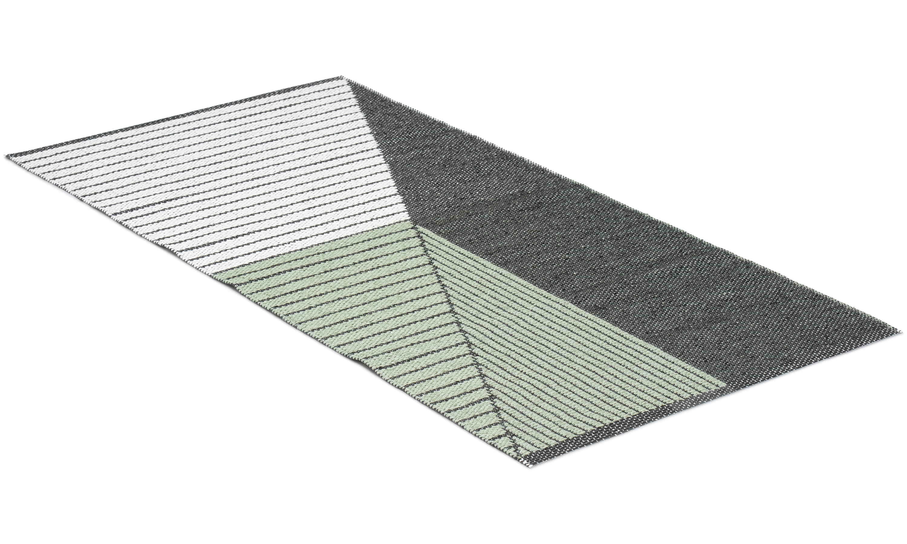 Stripe grønn - plastteppe