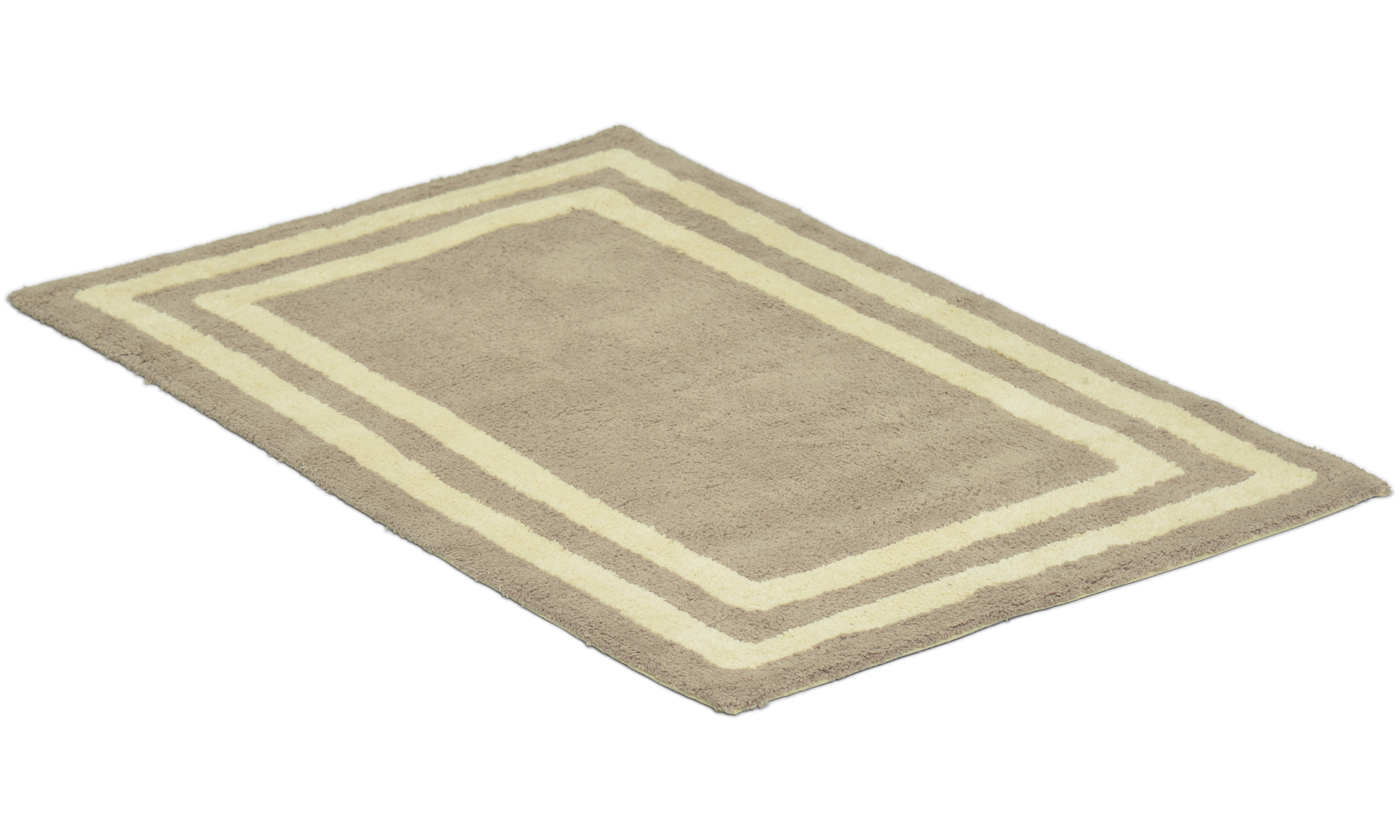 Firenze simply taupe/hvit - baderomsmatte