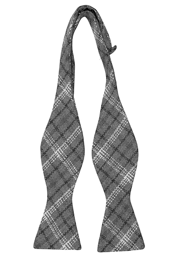 Ull Sløyfer Uknyttede, Plaid in dark grey, black & white, Grå, Pledd