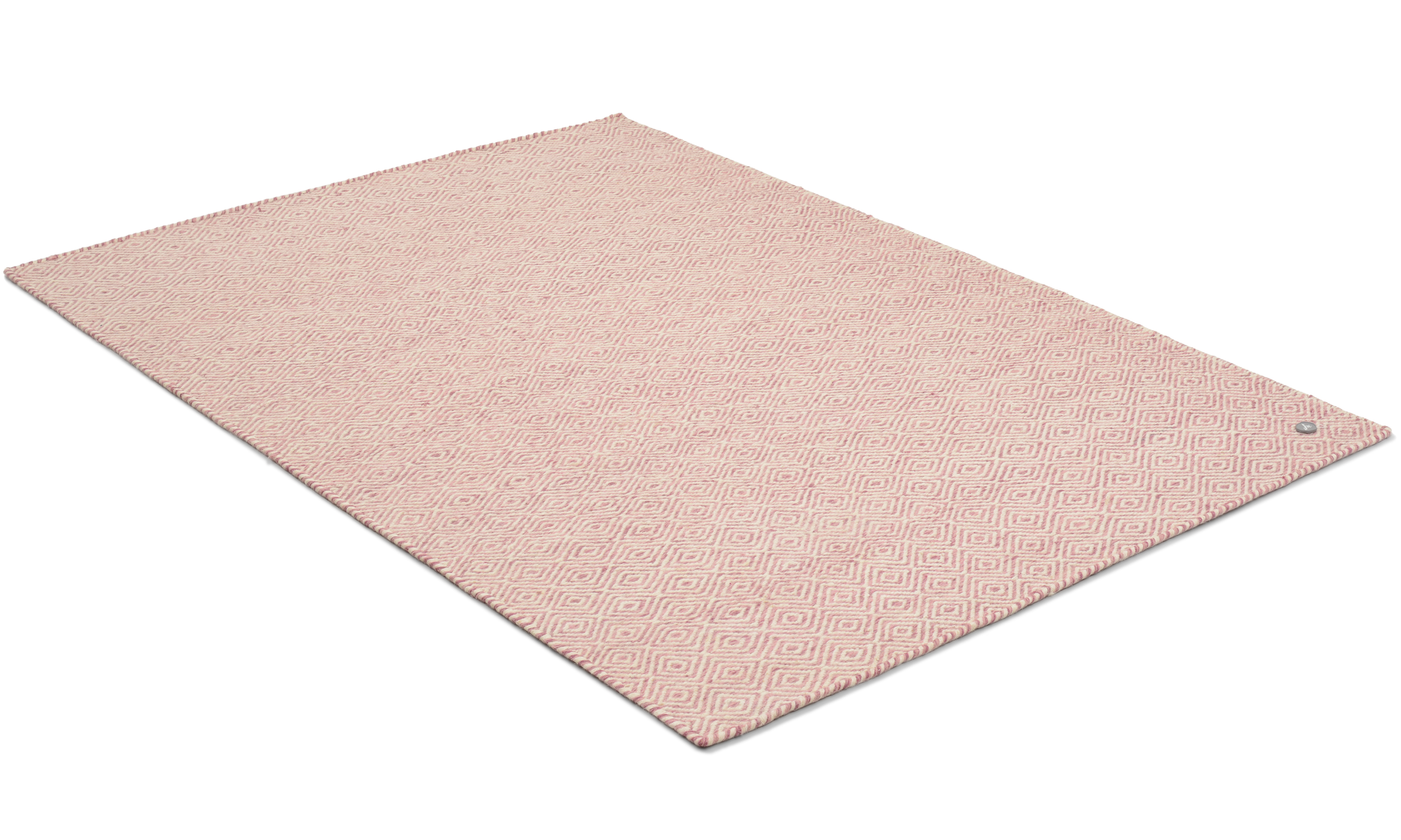 Orissa rosa - håndvevd ullteppe