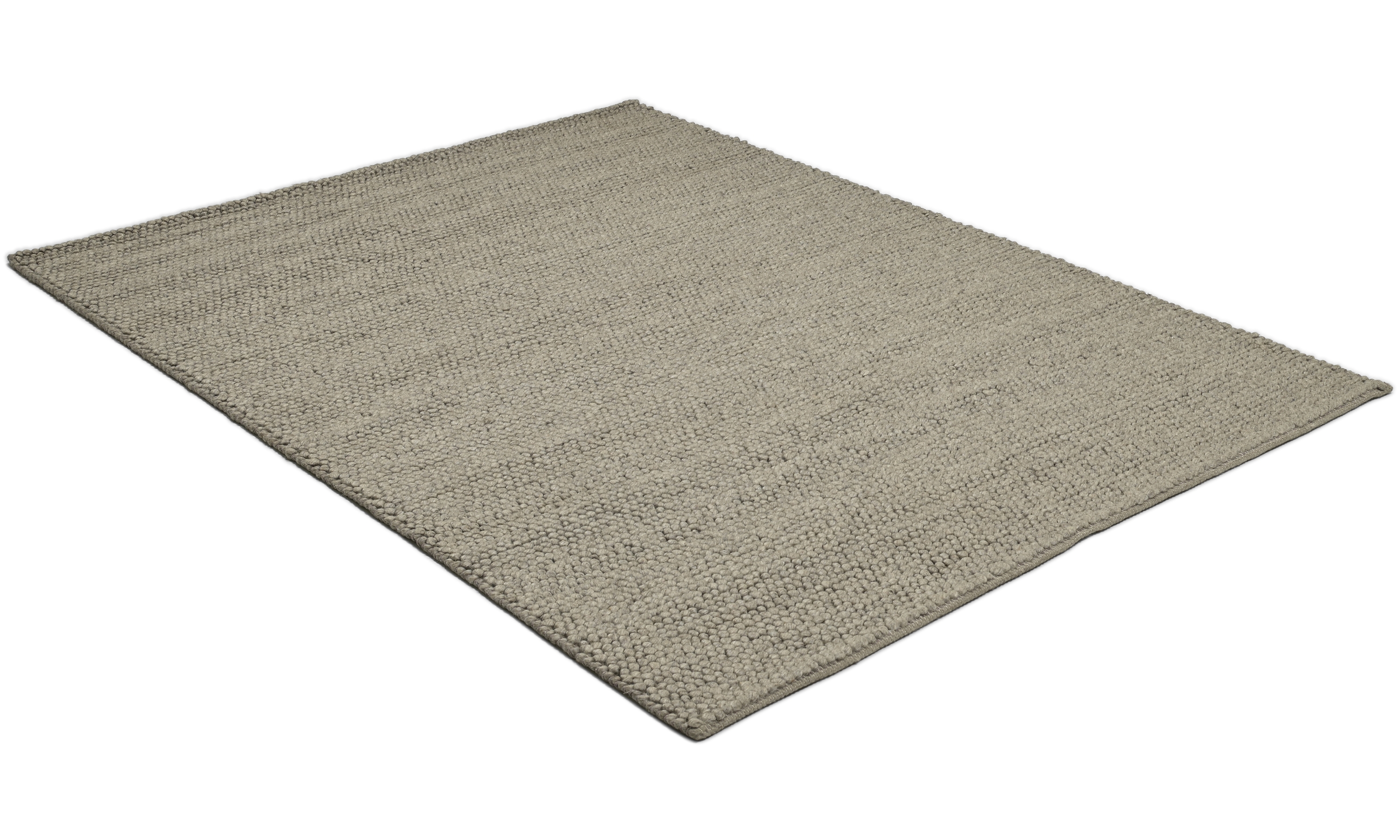 Sarek natural grey - håndvevd ullteppe