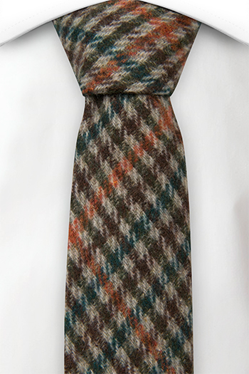 Ull Smale Slips, Plaid in beige, brown, green and orange, Beige, Pledd