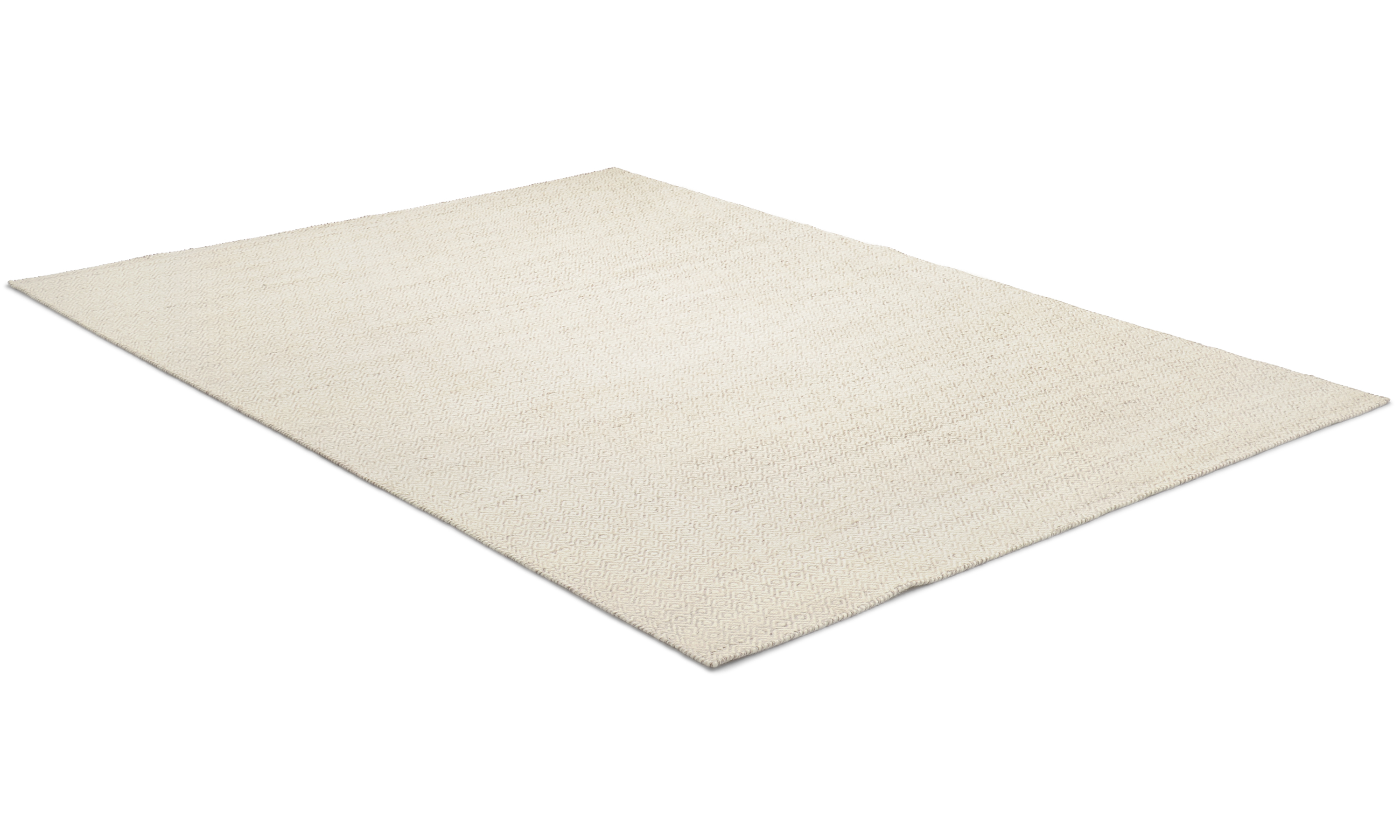 Focus beige - håndvevd ullteppe