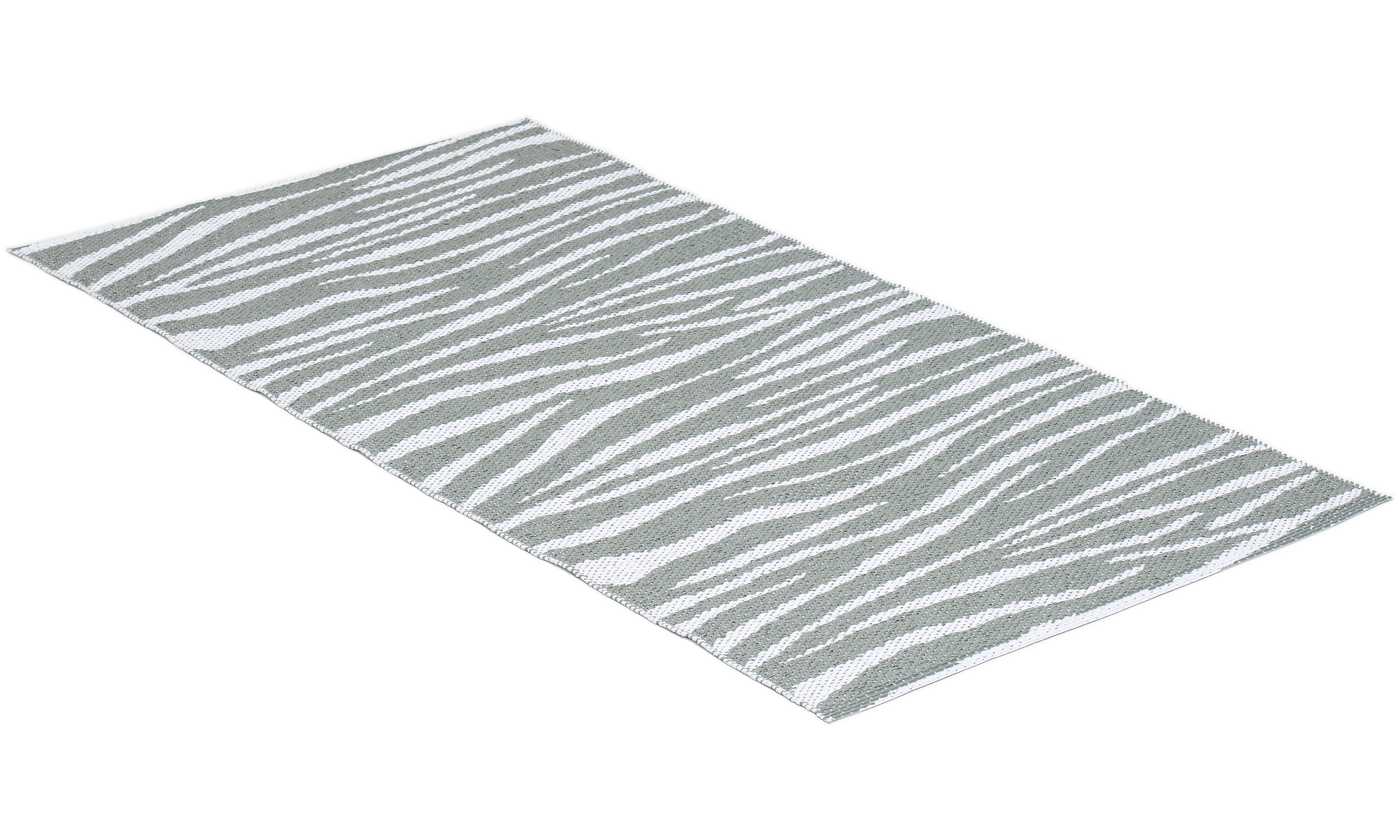 Zebra grønn - plastteppe