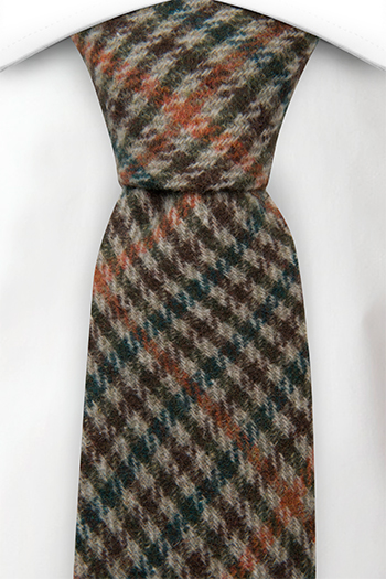 Ull Slips, Plaid in beige, brown, green and orange, Beige, Pledd, Notch BASIL