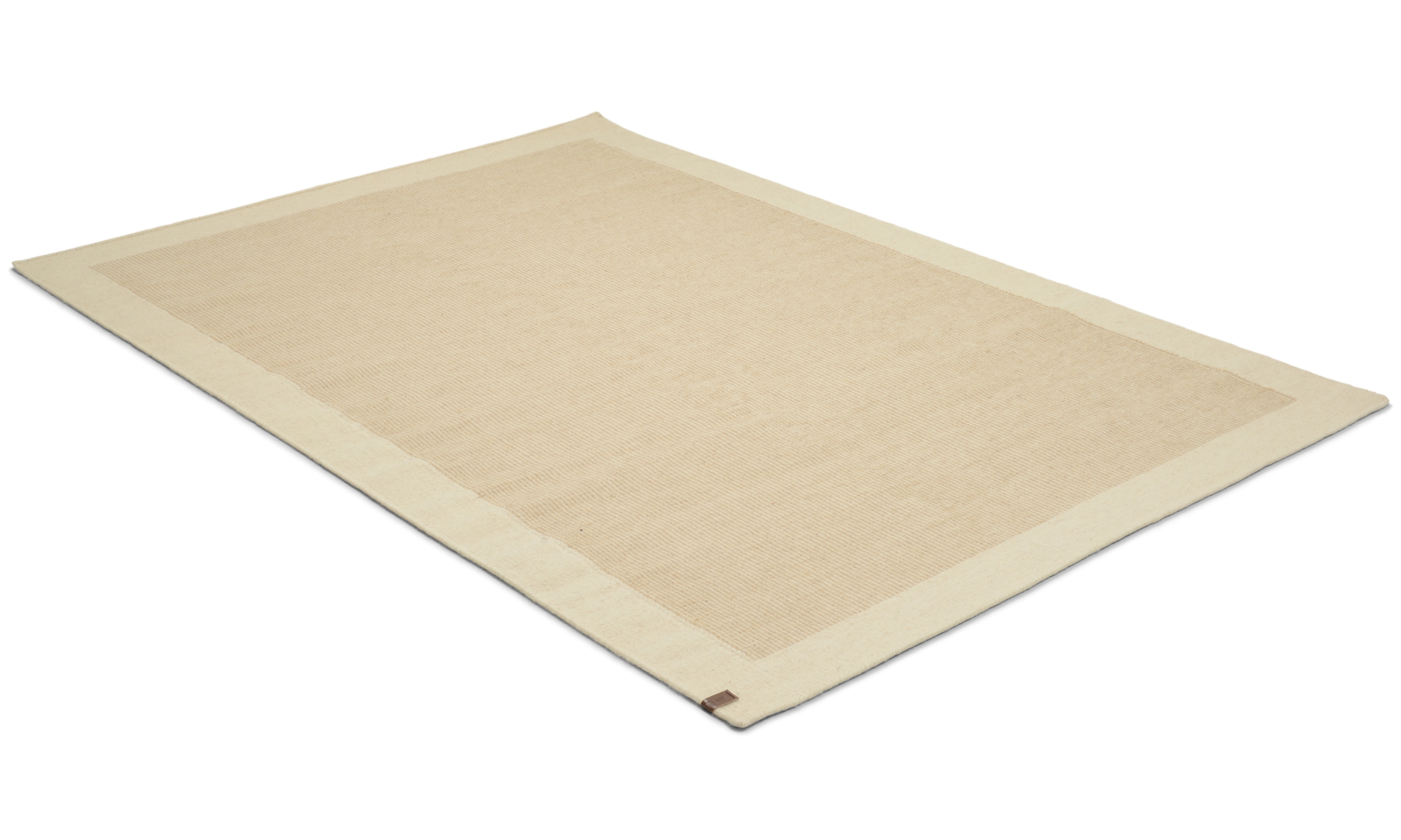 Malta offwhite - håndvevd ullteppe