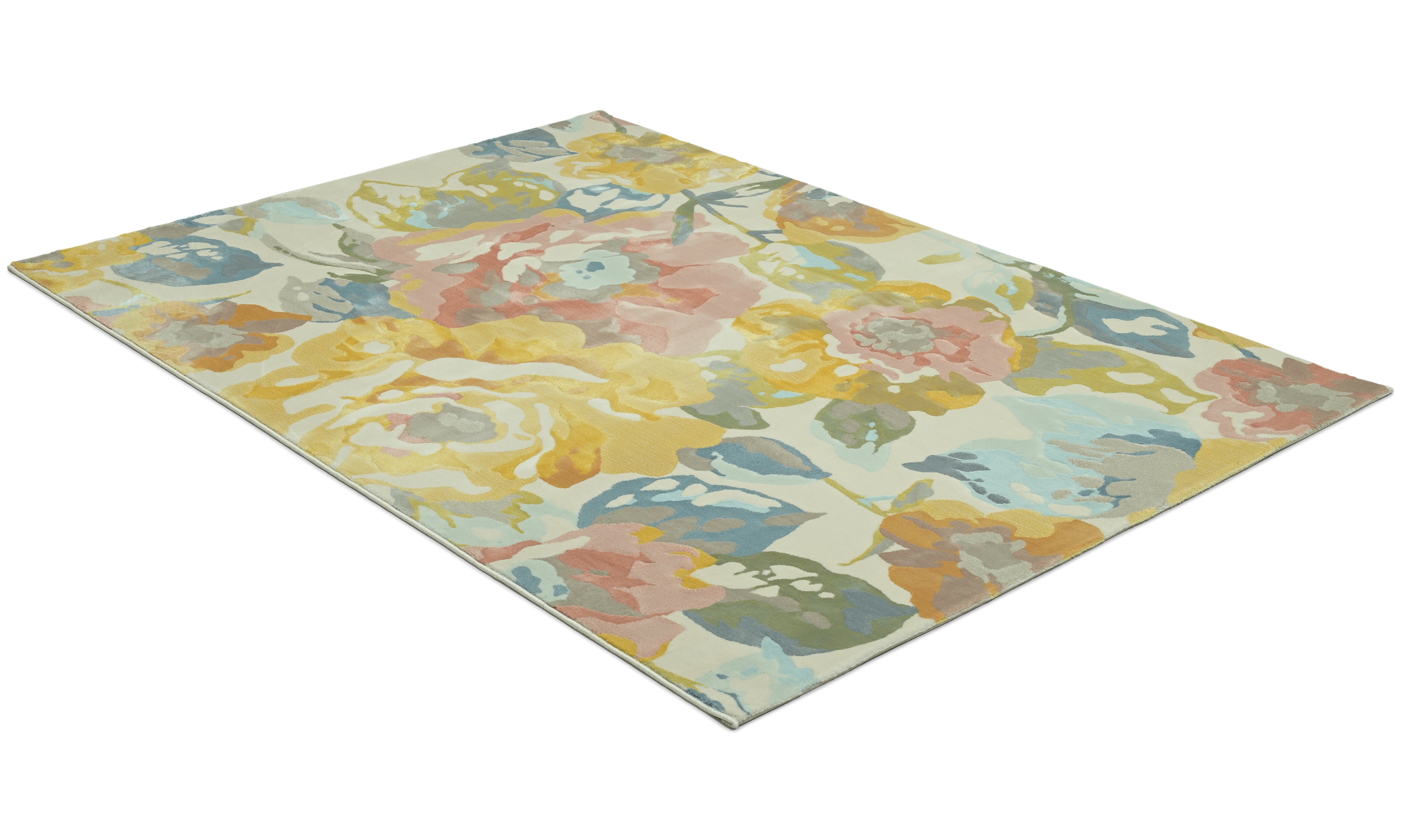 Bloom flower multi - maskinvevd teppe