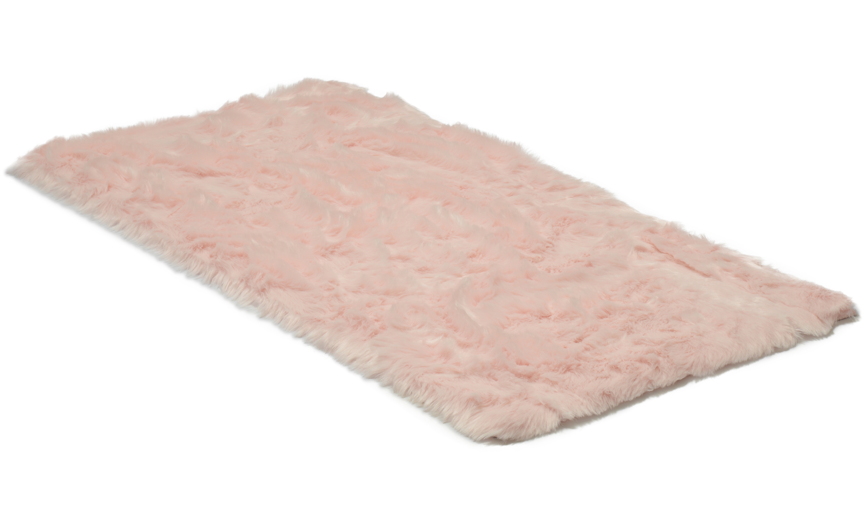 Fur rosa - saueskinn i kunstmateriale