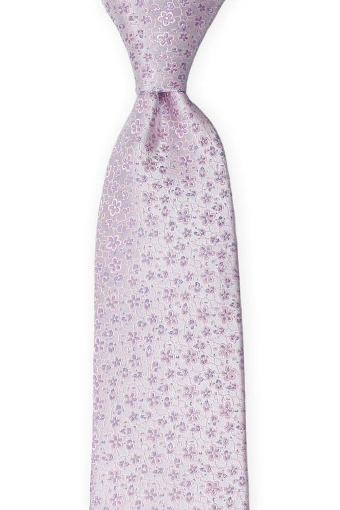 Silke Slips, Miniblomster i bleklilla & støvrosa, Lilla, Små blomster