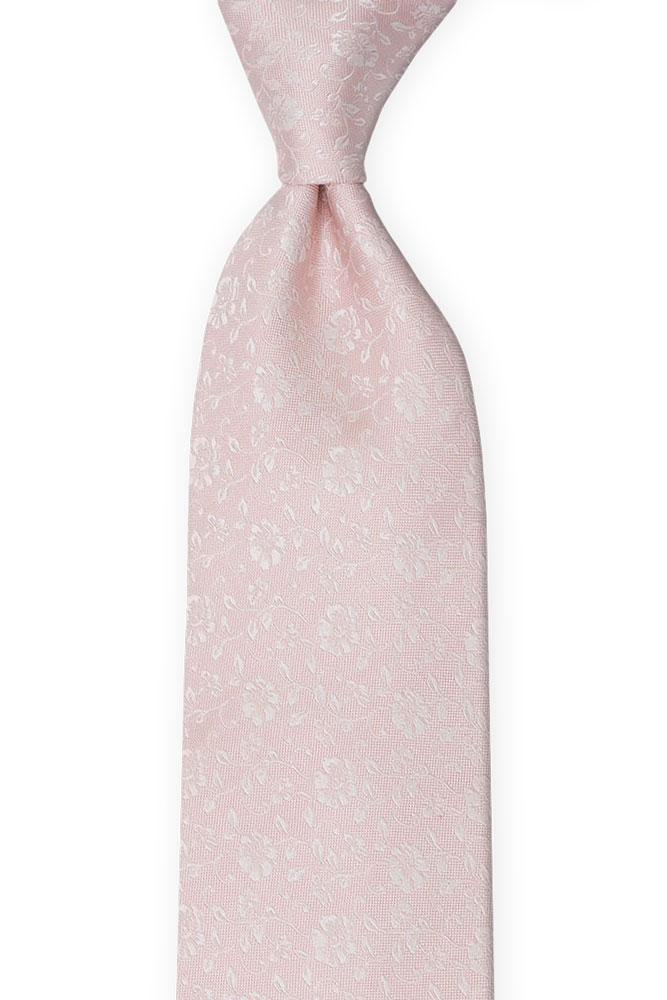 Silke Slips, Hvitt blomstermønster på rødmerosa base, Rosa, Tonale blomster