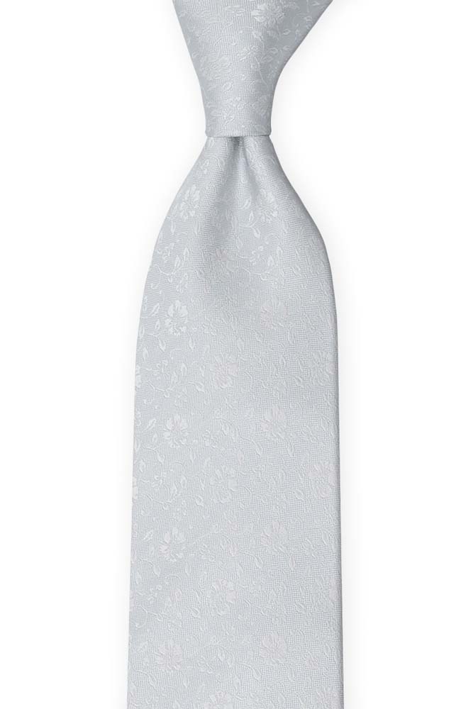 Silke Slips, Hvitt blomstermønster på isete pudderblått, Blå, Tonale blomster