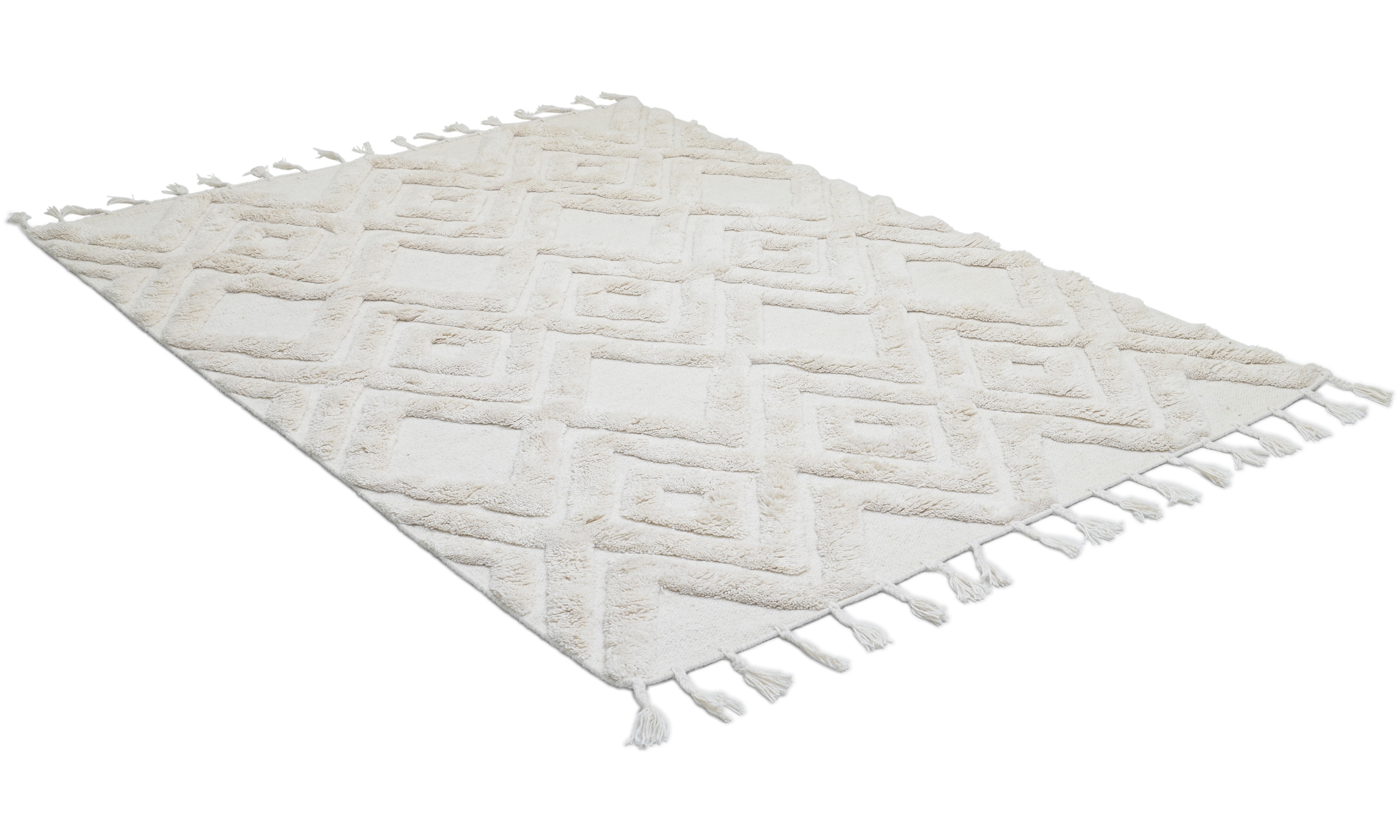 Copenhagen wool ivory - håndvevd ullteppe