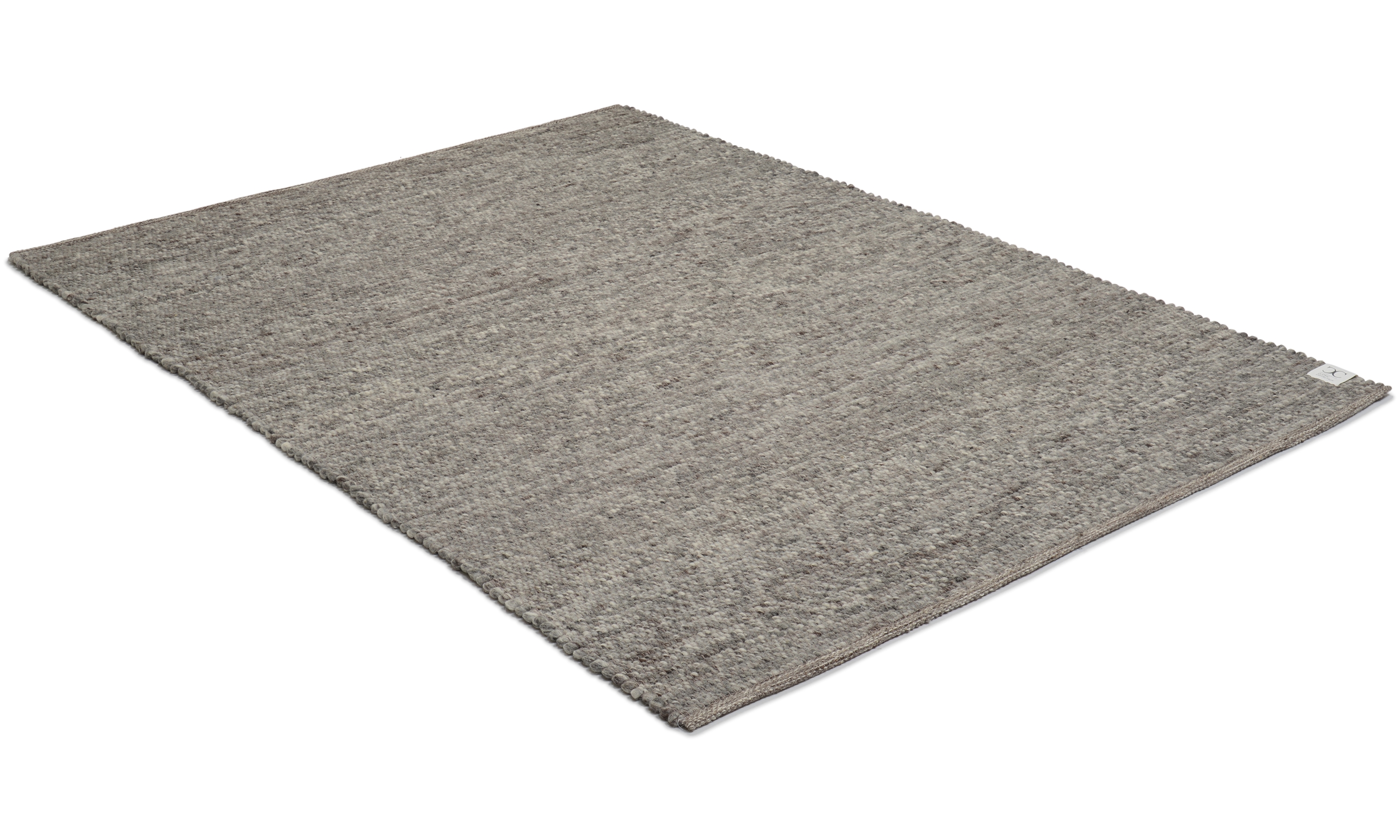 Merino grey - håndvevd ullteppe