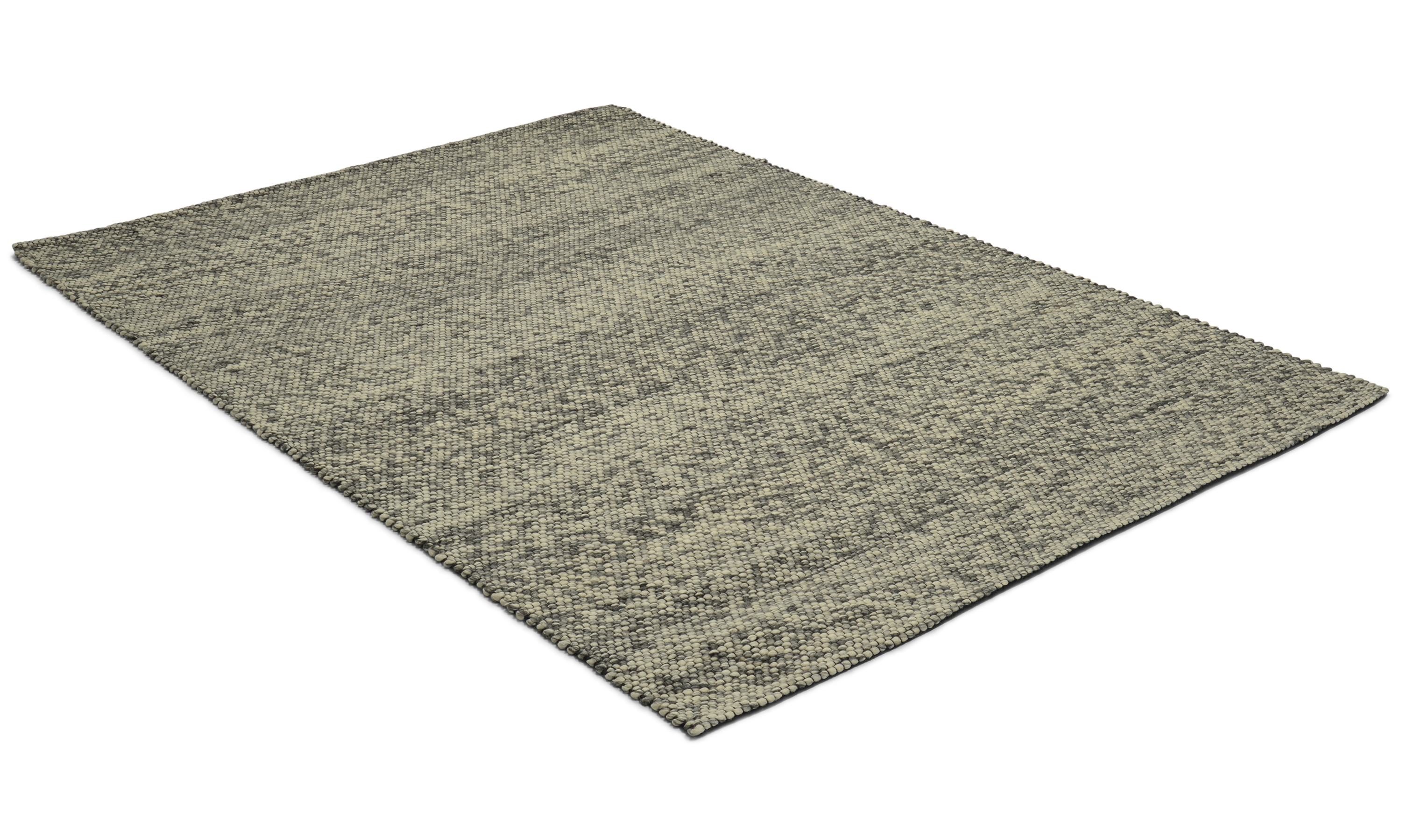 Diamond new dark grey - håndvevet ullteppe