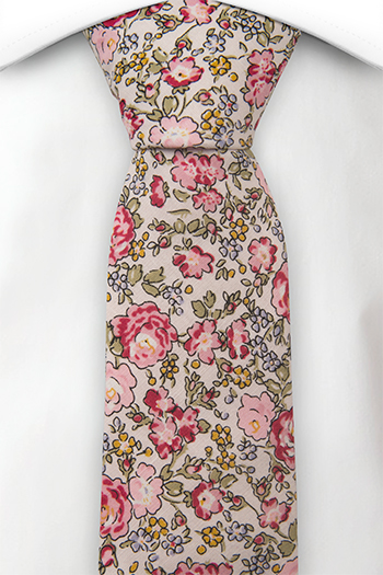 Bomull Smale Slips, Babyrosa bakgrunn med blomster i rosa, blå & gul