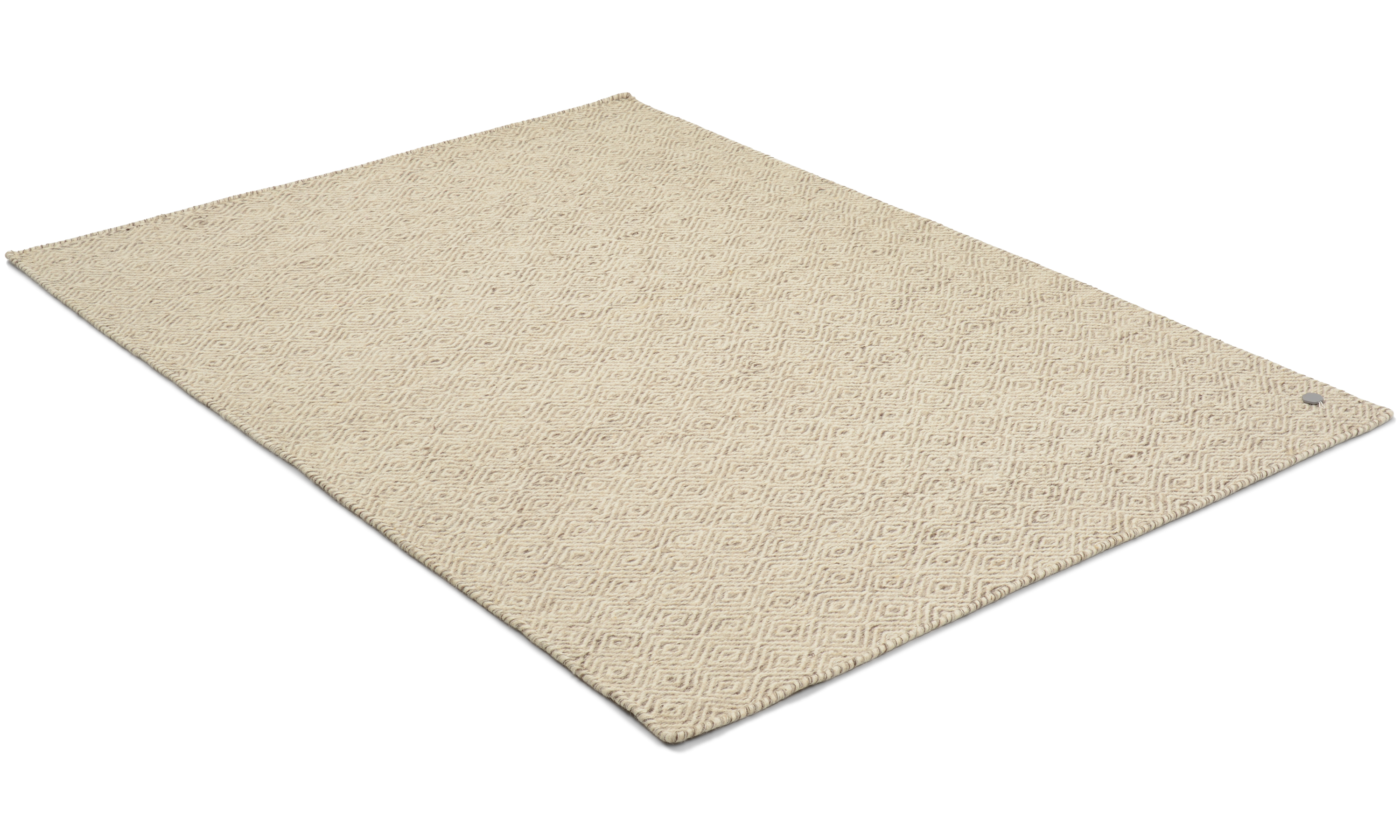 Orissa beige - håndvevd ullteppe