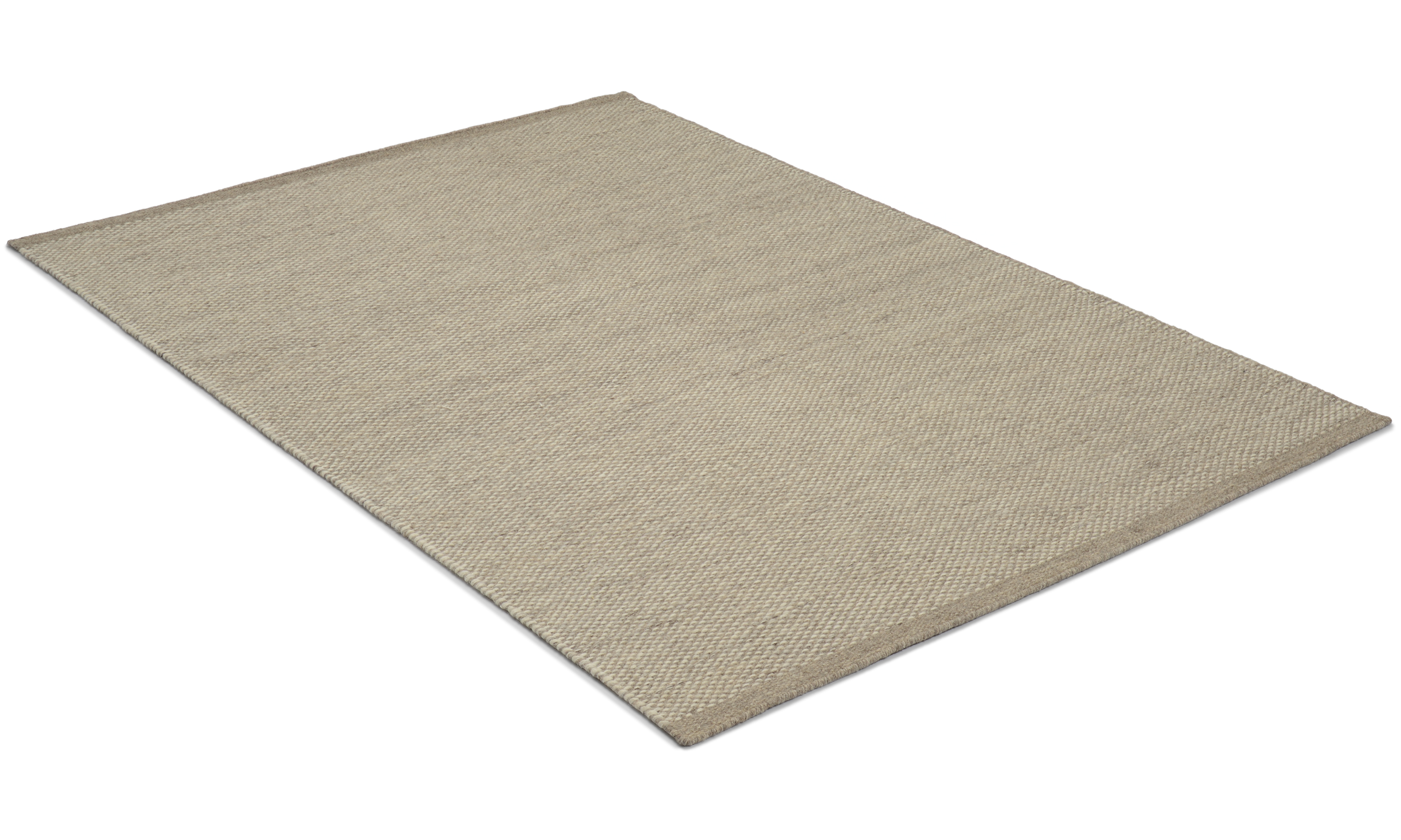 Sacramento beige - håndvevd ullteppe