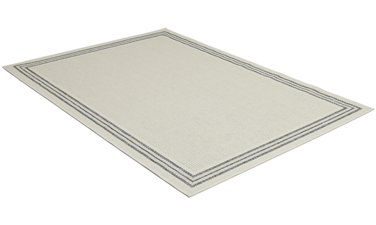 Madrid frame hvit - teppe med gummiunderside
