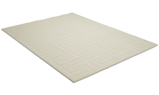 Key wool hvit - håndtuftet ullteppe