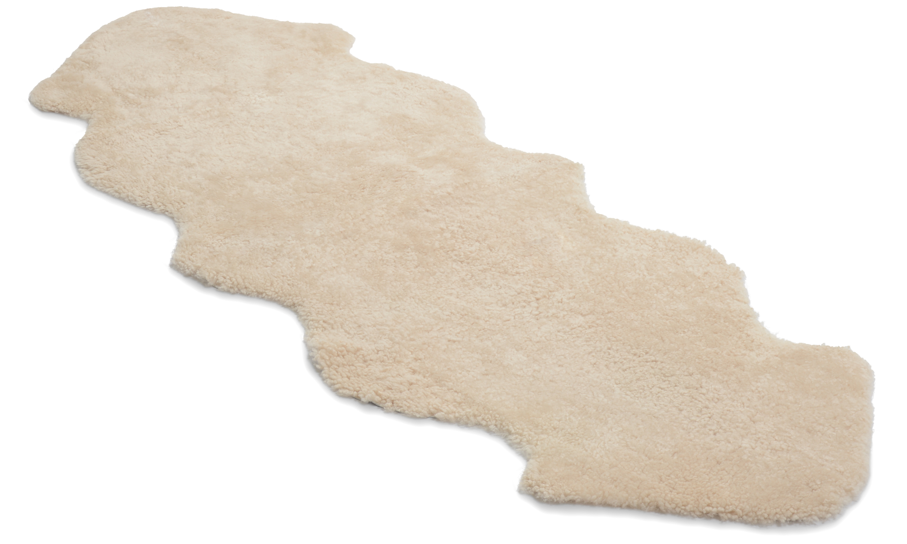 Dobbelt krøllete saueskinn - 30211 beige